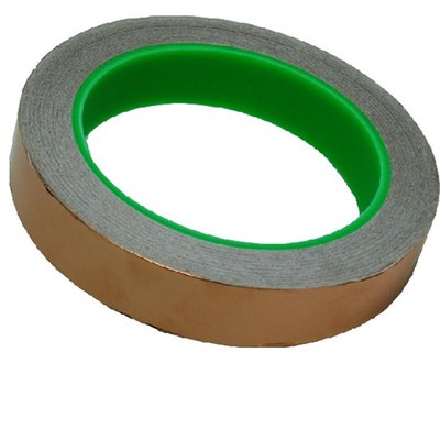 20mm双面导电铜箔胶带 铜泊导电屏蔽胶带 纯铜自粘双面导电胶带