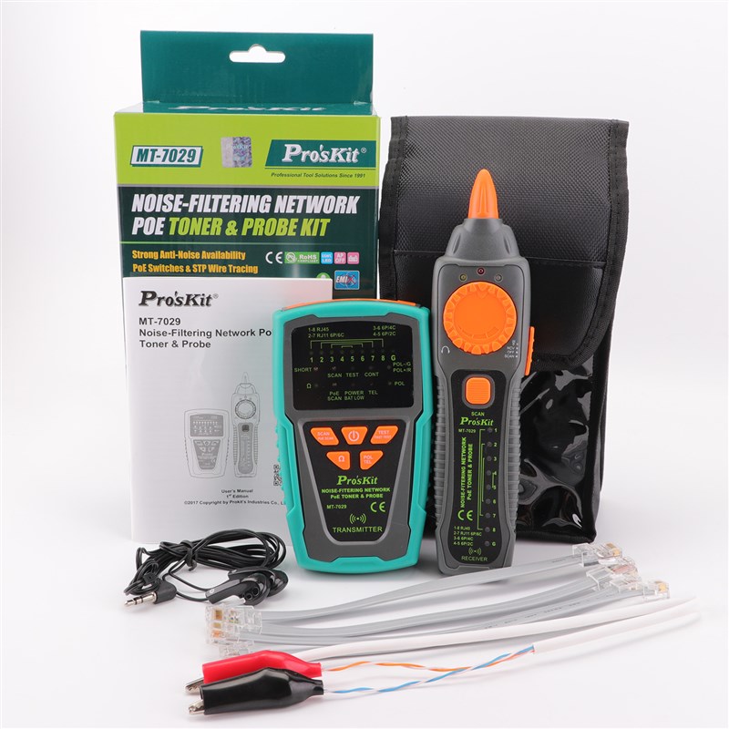 台湾宝工 MT-7029-C 抗干扰音频网络POE查线器 寻线仪 电话测试仪