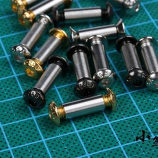 刀把刀柄配件铆钉 纯铜diy材料钉子圆头复古固定螺丝黄铜刀具花钉