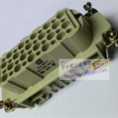 F冷压型10A浩亭原装 HARTING连接器09210403101母芯HAN 40D 现货