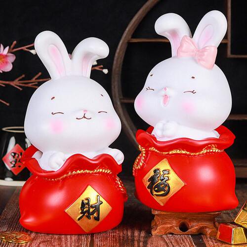 新年福袋兔子存钱罐2023年新款创意喜庆储钱罐春节装饰品兔年礼物
