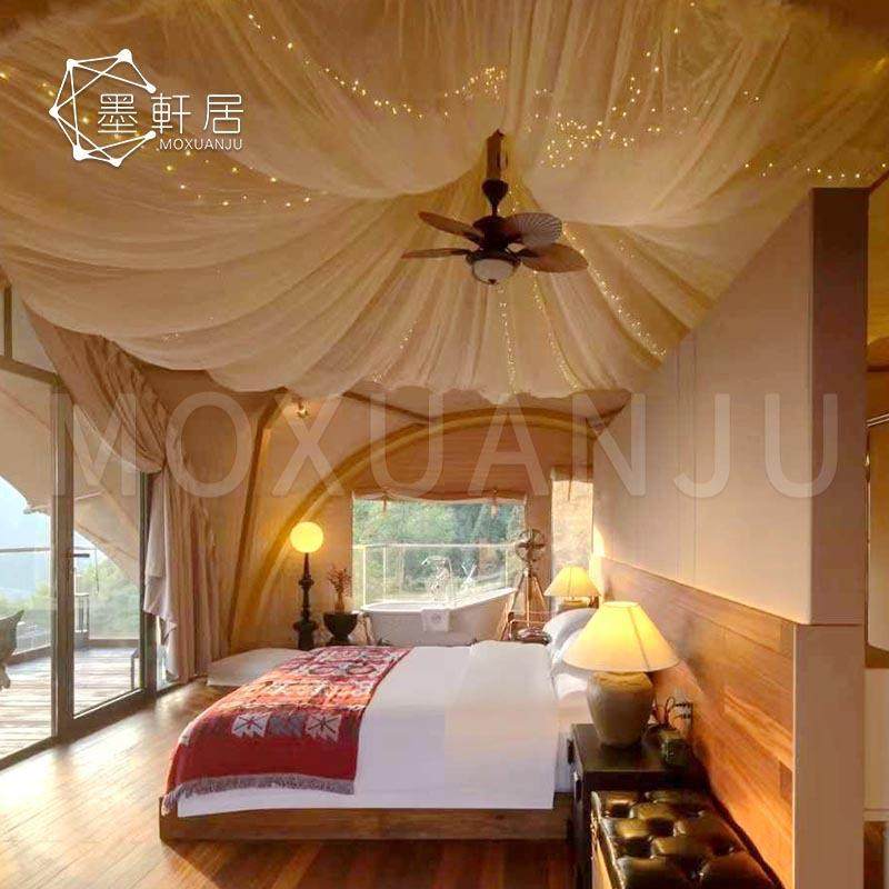 户外露营基地帐篷网红酒店帐篷大型铝合金营地印第安活动餐饮帐篷