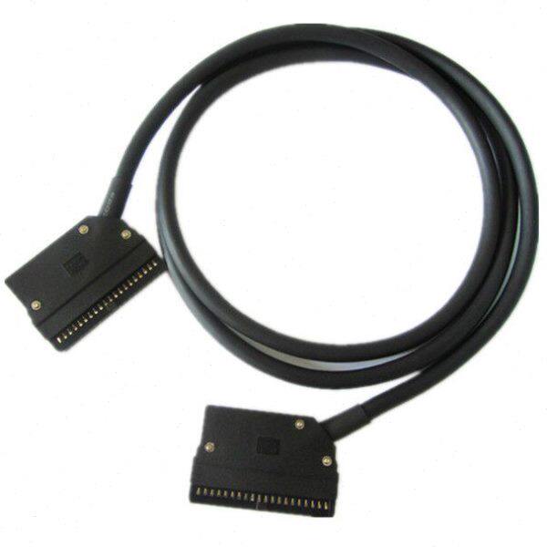 40芯PLC连接线两头与40Pin牛角对插MIL插座连接器40针PLC端子线缆