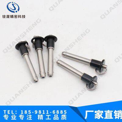 快速插销1X4.50球头锁紧销 快卸销圆头按钮型 材料17-4PH热处理