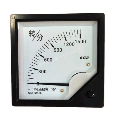 6C2 1500转/分 DC10V 4-20Ma 转分20mA 电流RPM电压转速表 R/MIN
