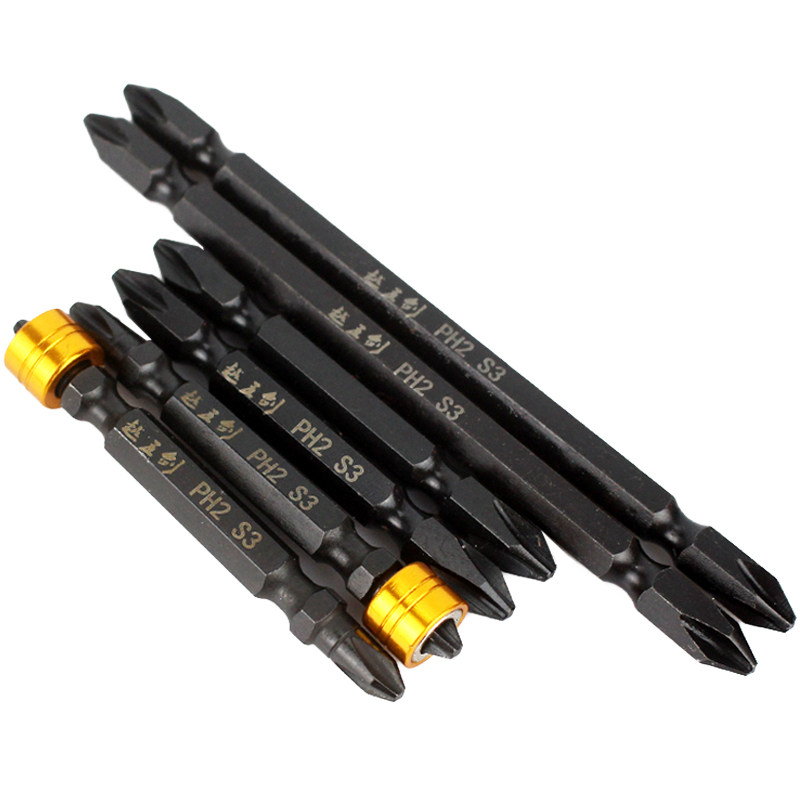 越五剑双头十字批头加长磁性批头套装电动螺丝刀批头起子头风批头,五金/工具,电动批头,淘宝优惠券,粉丝福利购,淘宝优惠卷