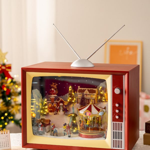 Mr.Christmas旋转木马圣诞先生八音盒音乐盒高级女孩老婆生日礼物