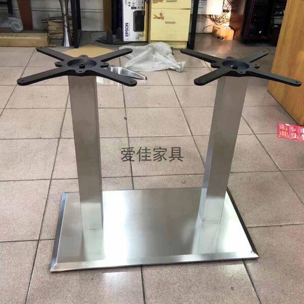 爱佳家具 不锈钢桌腿架 咖啡厅甜品 桌脚架 吧台支架 理石餐台脚