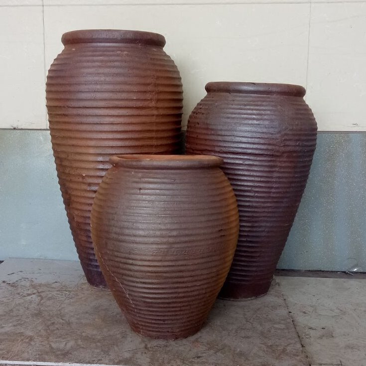 陶罐花瓶摆件坛子中式手工陶瓷土陶花器复古粗陶落地装饰插花花盆