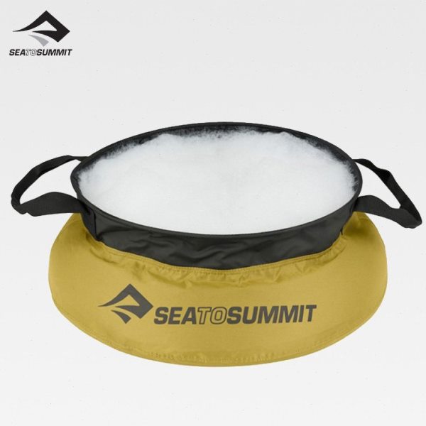 seatosummit折叠水盆户外露营收纳 旅行折叠式加厚洗脸盆泡脚盆
