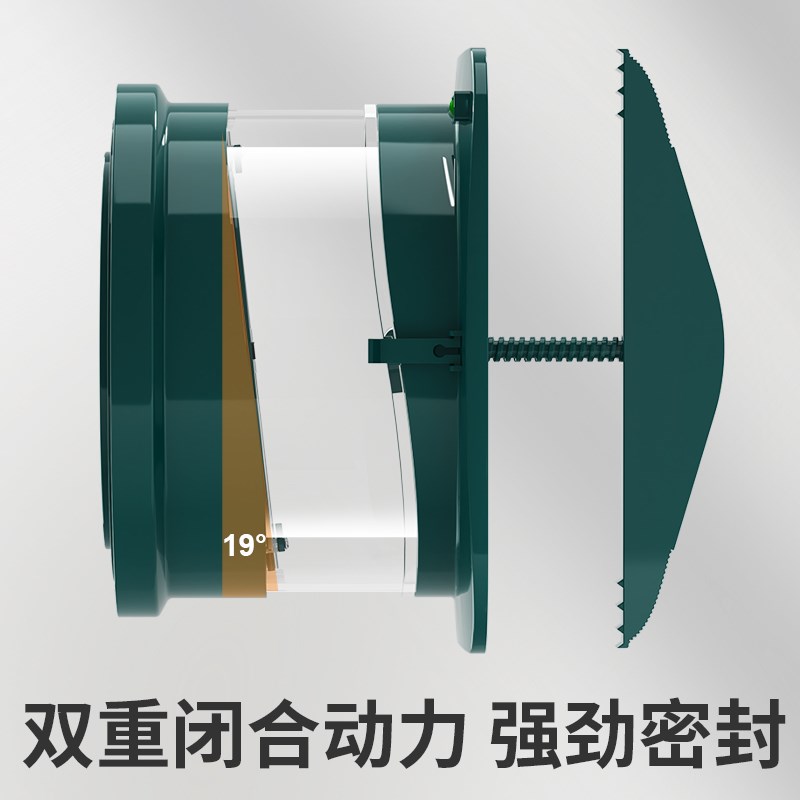 厨房抽吸油烟机烟道专用止逆阀止回阀卫生间浴室浴霸烟机排烟通用