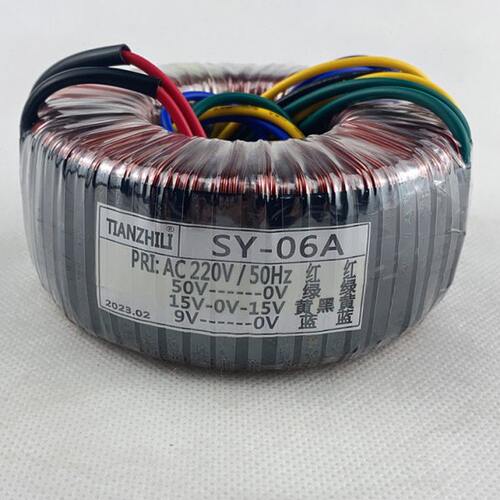 SY-06A环形变压器/150W电源/220V/50V/双15V/9V/足功率纯铜隔离牛
