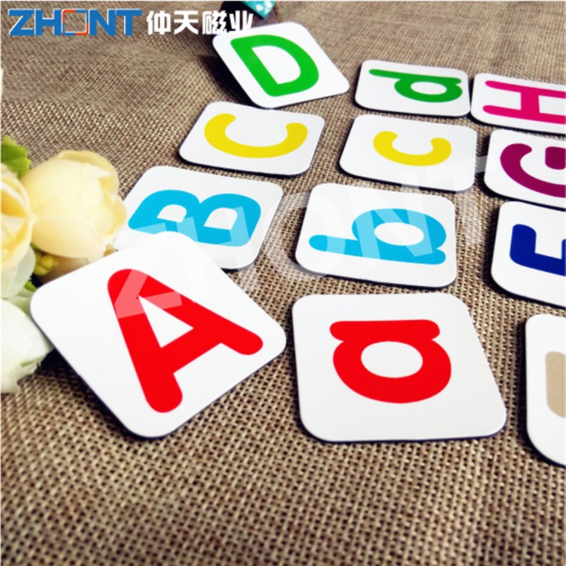 磁性英文字母大小写单词卡片冰箱贴磁铁儿童益智玩具数学习早教具