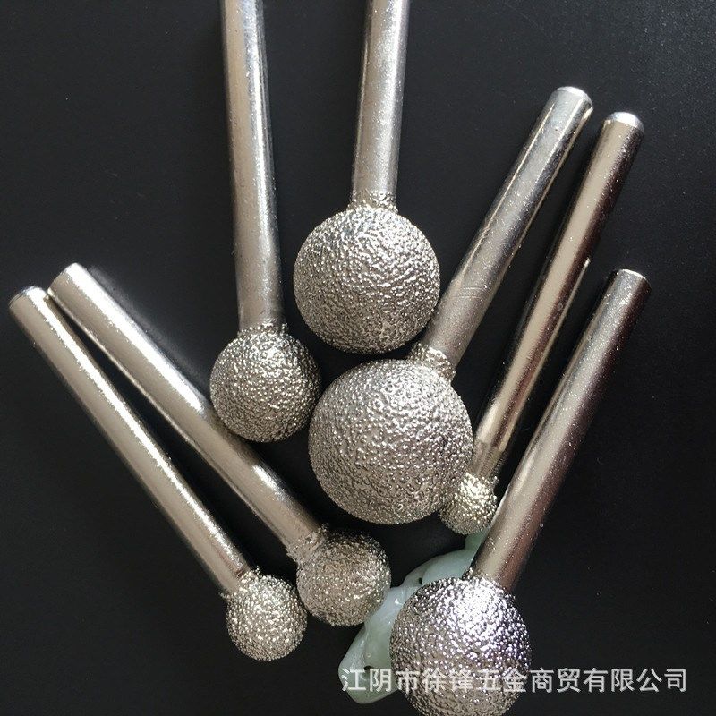 现货供应钎焊金刚石圆球型合金磨头粗砂46目柄6*总长60毫米8027,标准件/零部件/工业耗材,磨头,淘宝优惠券,粉丝福利购,淘宝优惠卷