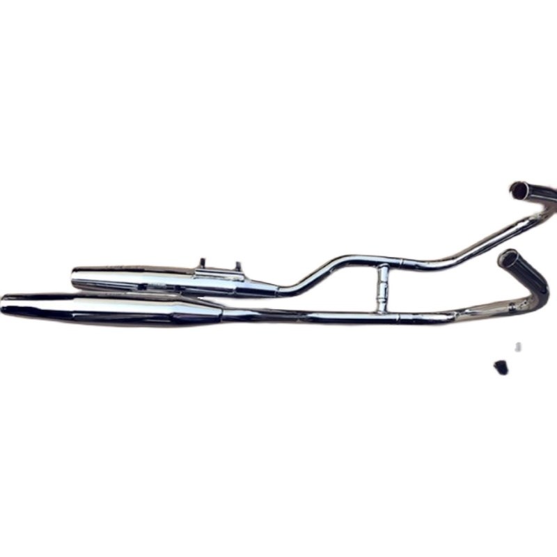 超光250/CA250大地鹰王150/DD250摩托车双缸排气管DD250消声器