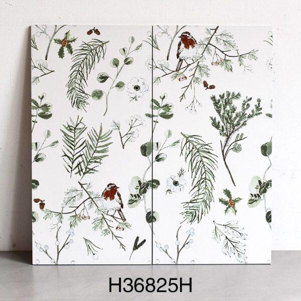 网红燕子花砖300x600花片砖仿古壁纸砖法式绿色卫生间背景墙瓷砖