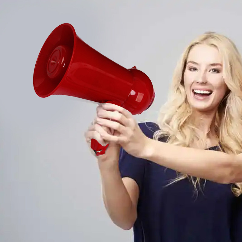 扩音喇叭迷你手持喊话器录音喊话小喇叭电池户外高音扬声器便携式