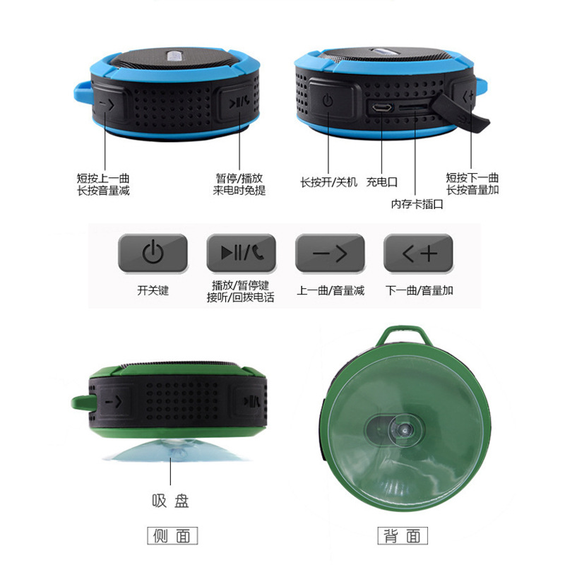 随身便携蓝牙音箱迷你小可爱外放户外防水单车骑行跑步音响低音炮