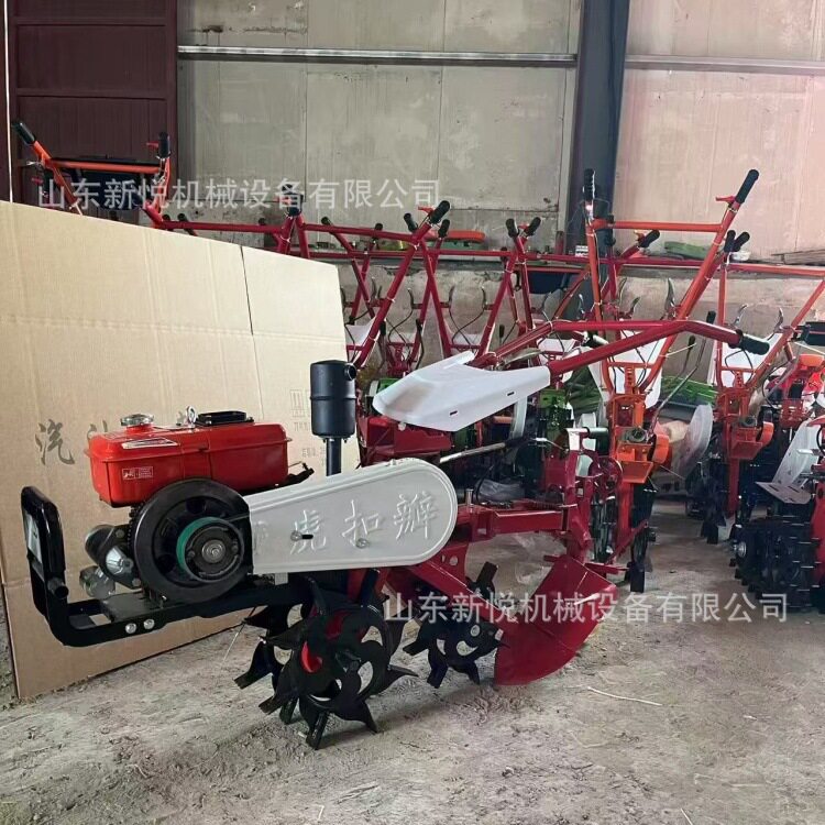 8马力水冷柴油翻地机 多脚驴翻土机 前后双驱动开沟犁地机