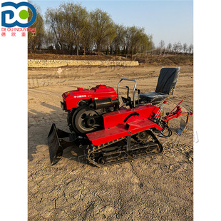 驾驶式四轮履带旋耕机 农用水旱两用耕地微耕机 microcultivator