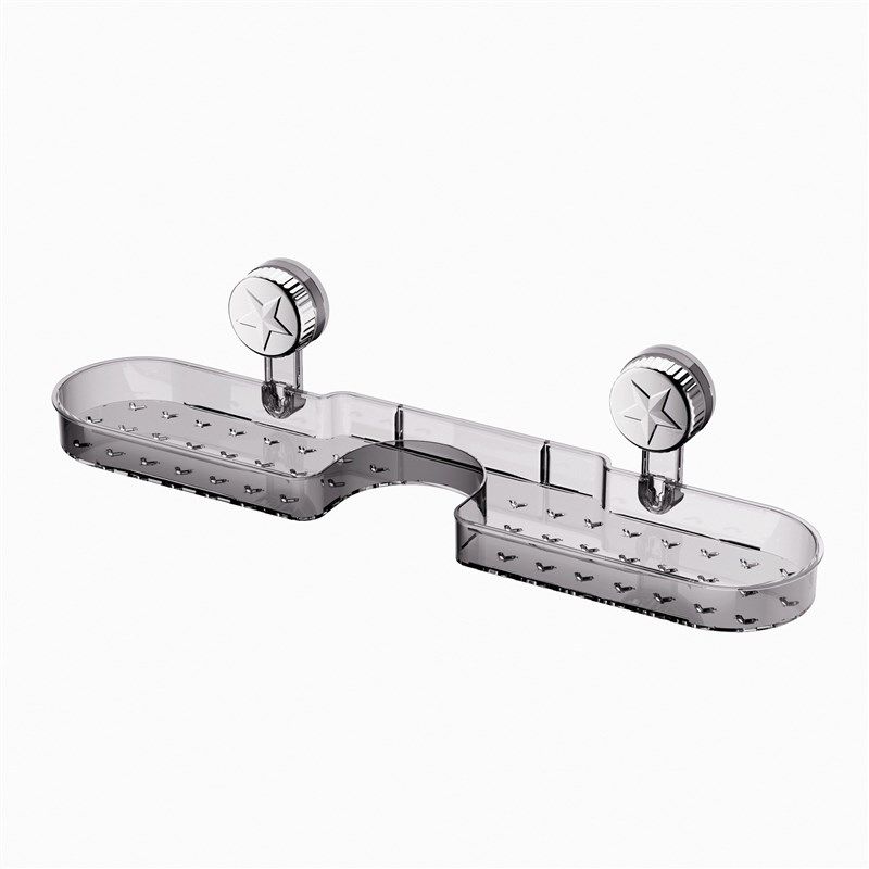 卫生间置物架浴室洗漱台水龙头吸盘收纳架免打孔沥水吹风机置物架