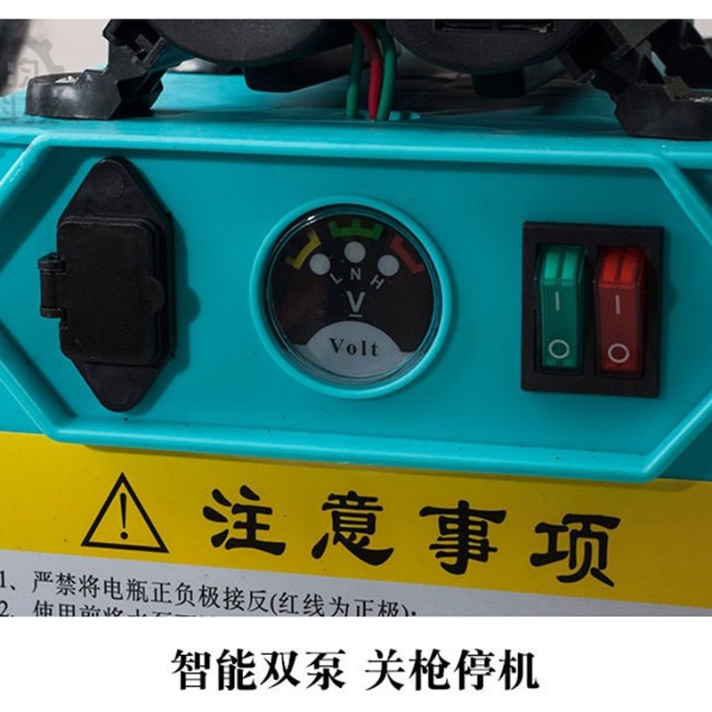 提篮双电机双核智能启停洗瓶器打药喷雾浇水高压电动隔膜水泵