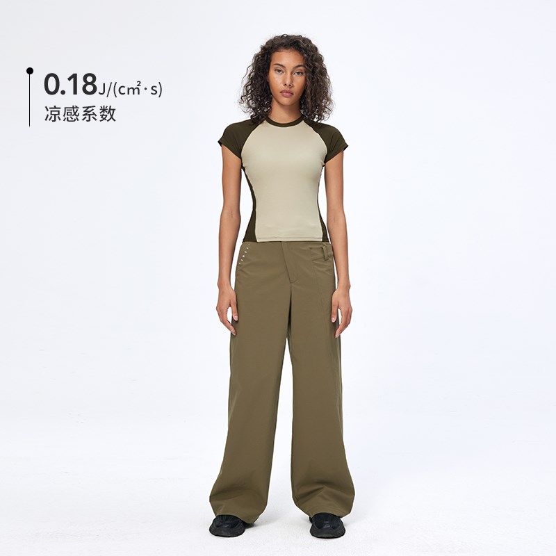 粒子狂热  运动短袖春夏女轻薄抑菌高弹健身瑜伽T恤TP106