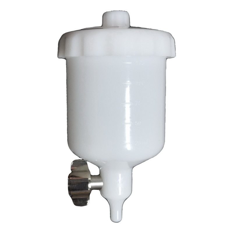 125CC侧上壶400cc塑料壶喷壶1/4螺纹R2喷漆枪喷罐 喷枪W-71配套壶