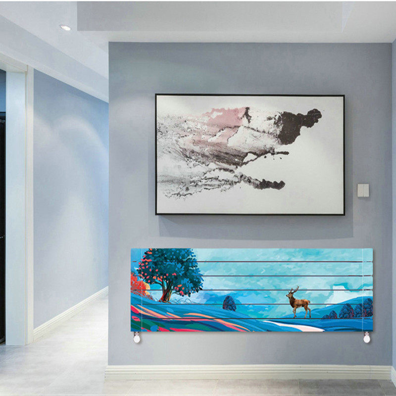 铜铝复合暖气片家用集中供暖壁挂明装水暖散热片超薄卧室艺术暖气