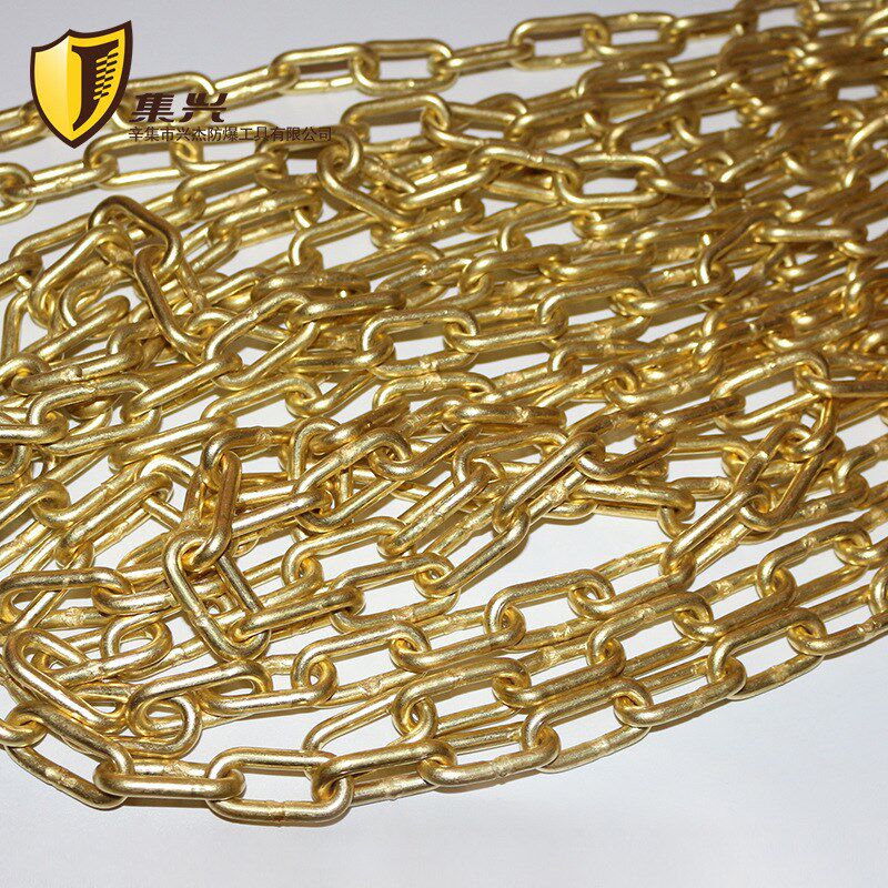 黄铜链条4.8/5mm粗直径纯铜工业铜链纯黄铜倒链条灯饰DIY餐吊灯