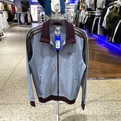 阿迪达斯三叶草男春薄针织夹克