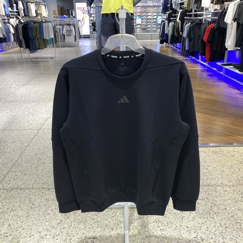 阿迪达斯男圆领运动休闲卫衣套头