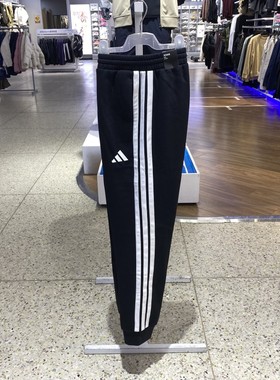 秋正品阿迪达斯ADIDAS男三条纹加绒百搭运动休闲梭织长裤JD1861
