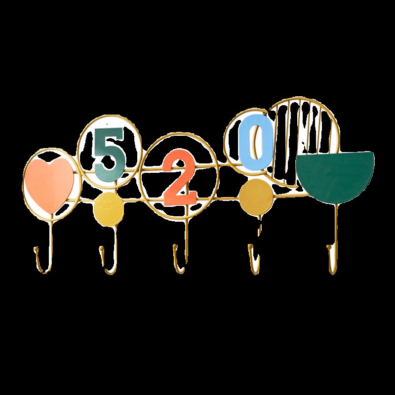 一排挂钩创意金属装饰挂衣架壁挂钉子式入户门墙上衣帽架简约现代