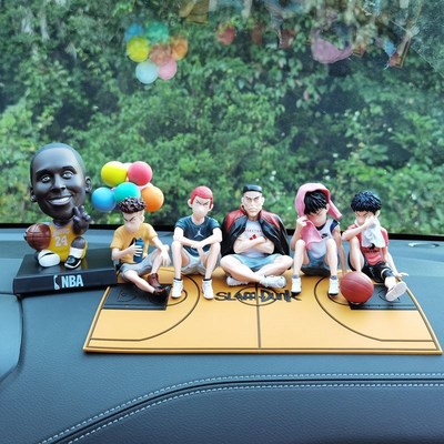 网红灌篮高手汽车摆件樱木花道车载手办创意个性潮车内饰品高档男