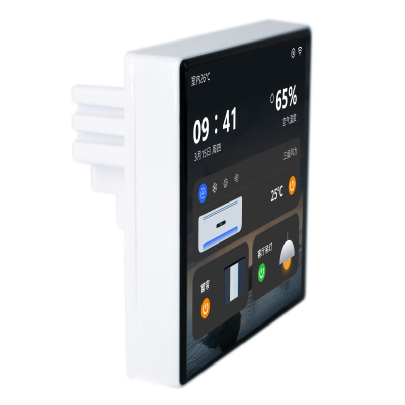 4寸86盒或箱体安装电容触摸屏 一体机触摸屏 智能家居控制触摸屏