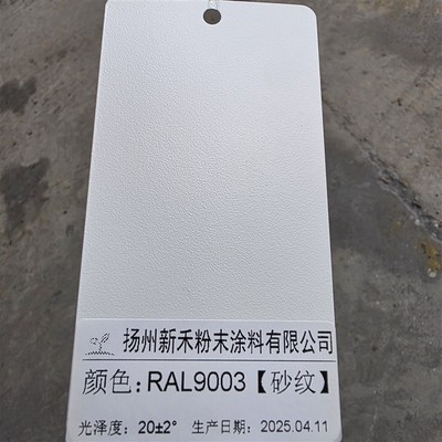RAL9003信号白[平面 桔纹 砂纹 哑光]喷涂粉末涂料静电喷涂塑粉