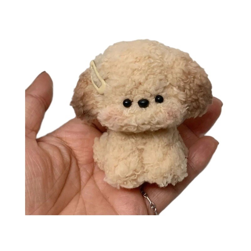 石瑞珊瑚丝绒扭棒小狗手工DIY材料包全套儿童玩具娃娃成品库存