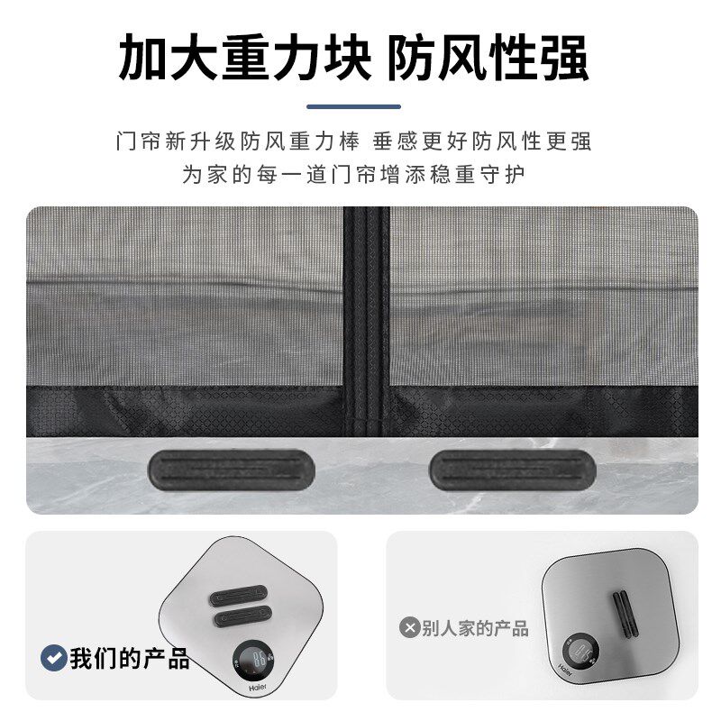 【顺丰】高档防蚊门帘家用全磁条魔术贴隔断纱门卧室免打孔隔断帘