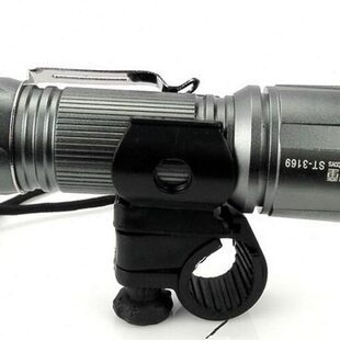 双童ST3169强光自行车载电筒带车夹5W座充调焦 10瓦 3170