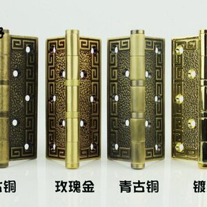 世连泰好铜锁 黄铜铰链 中欧式合页5寸4.0厚 HG 305-1 单片价