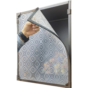 自粘磁铁手办防尘帘自装 磁吸遮挡帘简易魔术贴防油门帘免打孔 欧式