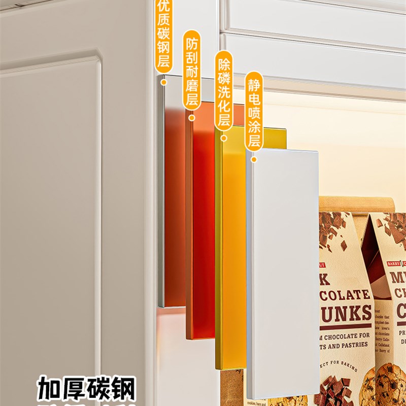 厨房置物架岩板落地多层储功能靠墙一体收纳餐边切菜工作台橱柜子