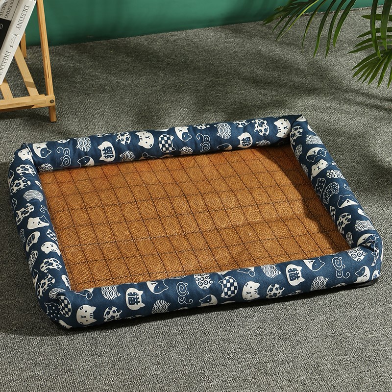 猫窝夏天凉窝四季通用小型t中型狗窝宠物凉席窝猫窝垫子耐磨抓可