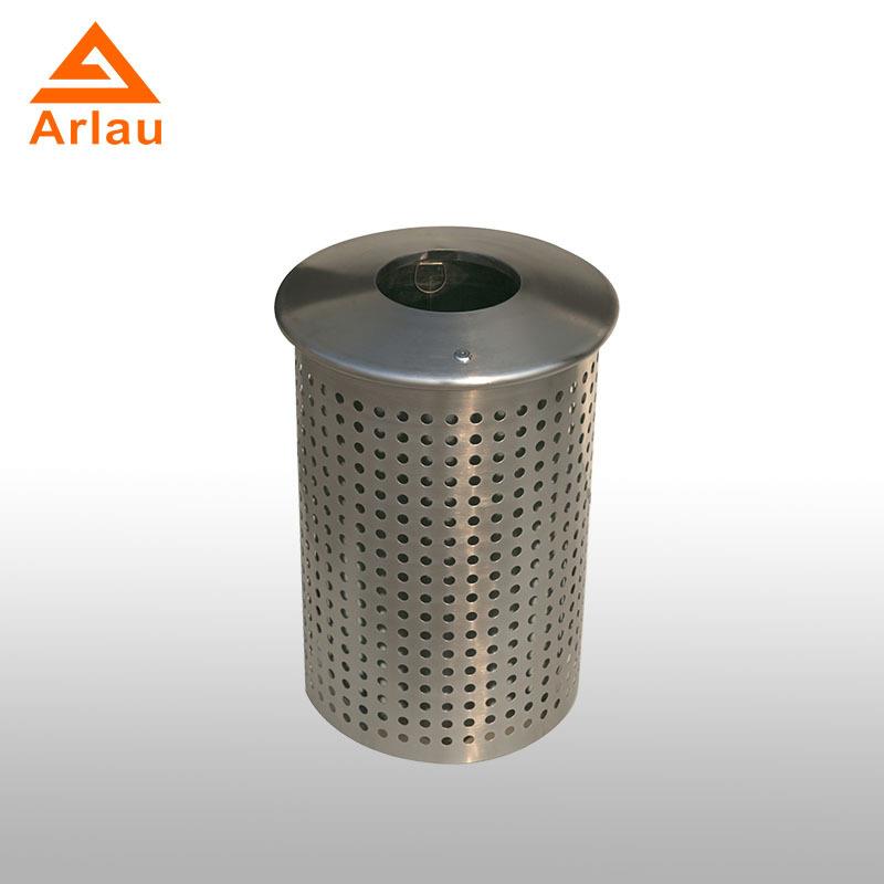 厂家直销户外不锈钢垃圾桶单桶室外垃圾箱园林街道用果皮箱