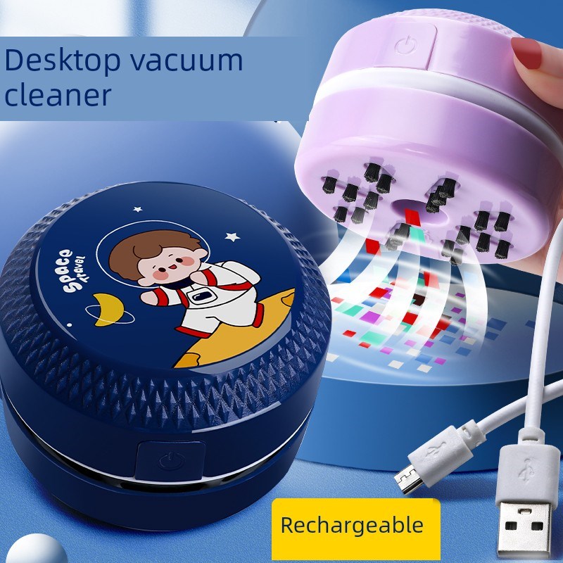 电动桌面吸尘器,可吸收橡皮屑,铅笔灰,清洁文具,学生和儿童,迷你