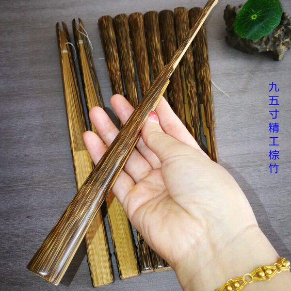 折扇棕竹95寸桃丝竹金丝竹文玩扇子 苏州纯手工空白宣纸扇超值