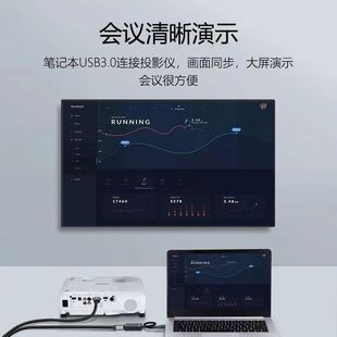 USB转HDMI转换器VGA转接头电脑外接显示器高清线连接投影仪电视
