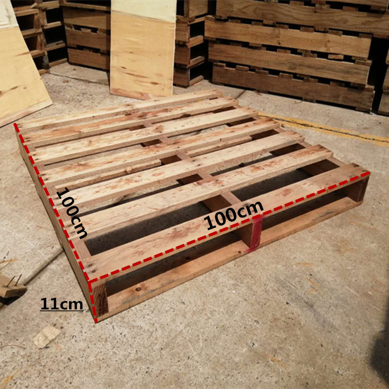 二手木托盘1*1米卡板垫仓板100*100cm货架托盘物流叉车用托盘