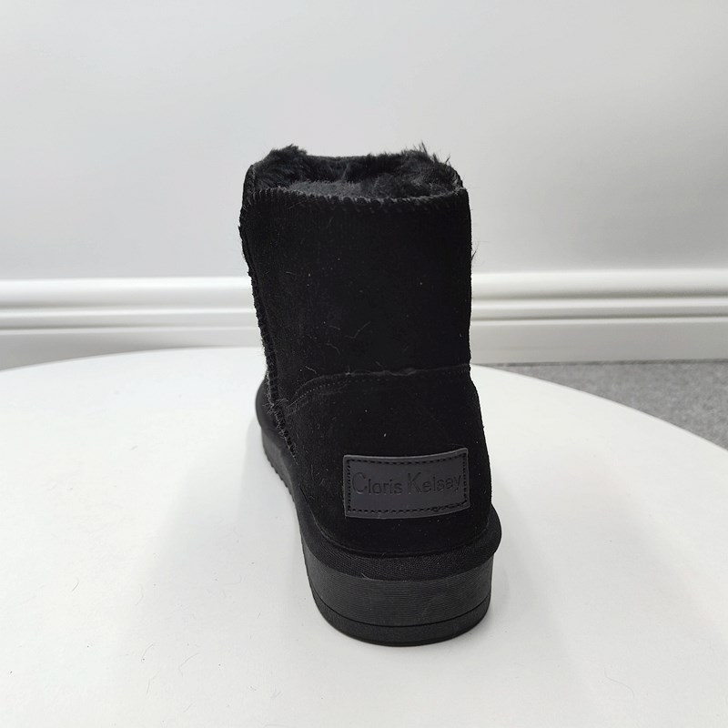 撤柜尾货处理冬季新款真皮女棉靴头层牛皮厚底百搭保暖加厚雪地靴